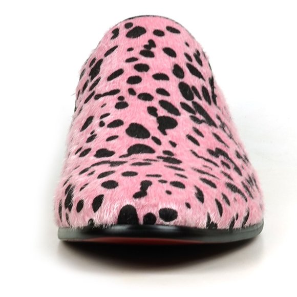 FI-7532 Pink Black Leopard Pony Hair Slip on Loafer Fiesso by Aurelio Garcia main image 5